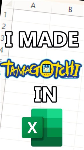 Tamagotchi in EXCEL?! #excelgaming
