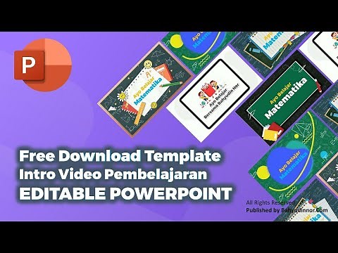 Free Download Template Intro Video Pembelajaran Editable Powerpoint