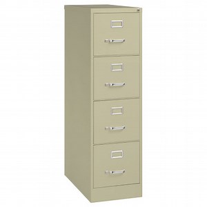 OfficeSource Steel Vertical File Collection 4 Drawer Vertical File Cabinet, 25" Deep, Letter