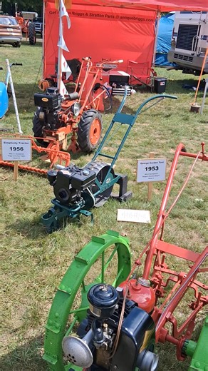 1956 simplicity tractor and 1953 george garden tool