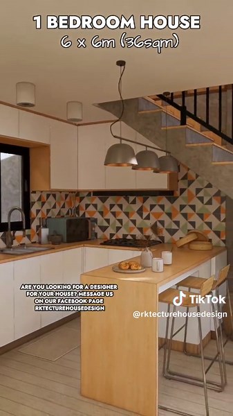 Small House Design: Half Concrete Half Amakan