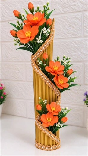 🌸 Beautiful 3 Layer Flower Vase DIY | Easy Home Decor