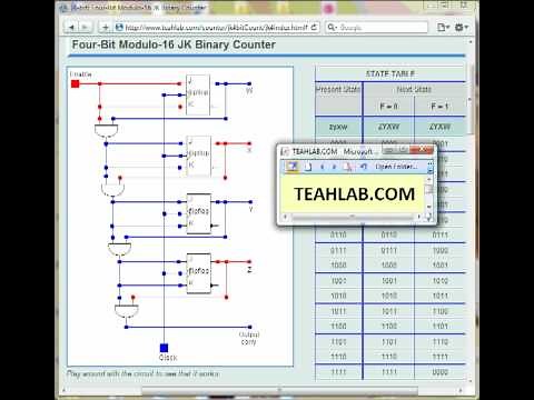 4-Bit JK Flipflop Counter