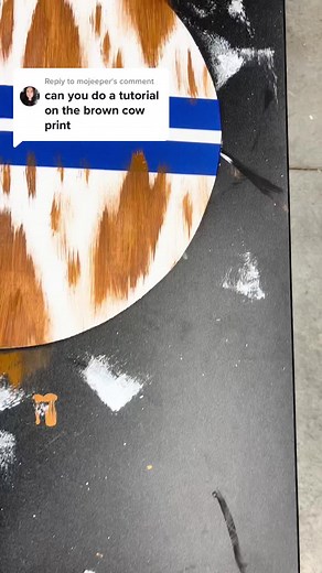Tutorial: How to Paint Brown Cow Print with Apple Barrel Nutmeg