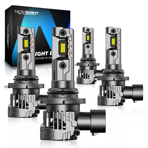 2004-2012 Chevrolet Colorado Custom-Fit LED Headlight Bulbs 9006 9005 Conversion Kits 4 Bulbs