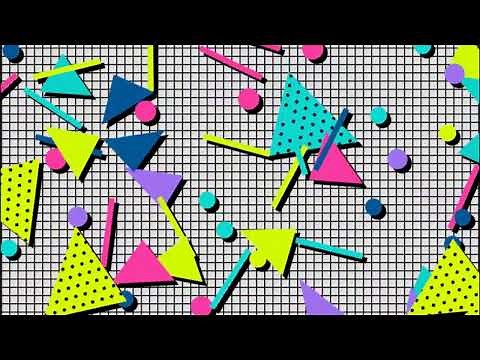 Retro Geometric Shapes - Retro 80s Motion Graphics - Background Video For Edits