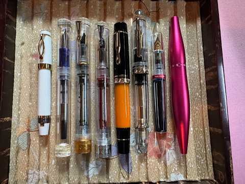 Currently Inked end of May featuring Majohn Fountain Pens and Soe & Soe ink samples