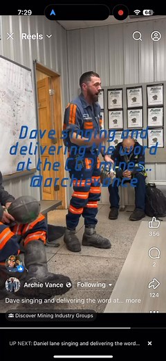 Dave Stacy delivering the word at Cedar Grove 3 mine. | Jason Litton