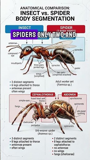 Spiders Are NOT Insects 😱 (Here’s Why)