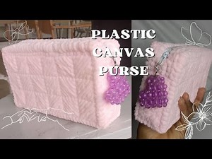 Plastic Canvas Purse | DIY Easy Beginner Friendly Tutorial