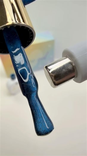 HOLO Twinkle Blue Cat Eye Snowman Nails ❄️ Easy Winter Tutorial #nails