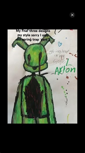 My Fnaf three designs sorry I only did spring trap, though part three !￼