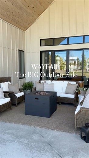 The BIG Outdoor Sale at Wayfair is here and it’s the perfect time to refresh your space for Summer! We recently added this gorgeous outdoor rug and fire table and I am so in love with the result! During the sale you can save up to 50% off with Fast and Free Shipping over $35! *my outdoor furniture has been discontinued, but I linked some great deals on other sets I love to achieve similar look! everything linked here! https://liketk.it/5ftOo | White At Home