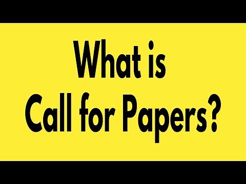 What is Call for Papers for Research Conference & SCI/Scopus Journals? Learning with Chandan