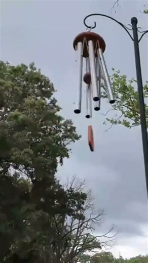 Blustery Wind + Amazing Grace Chimes by Woodstock 🌬️🔔 #shorts