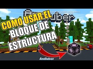 Como usar el bloque de estructura "structure block" | Minecraft 1.13.0.1 beta | Tutorial