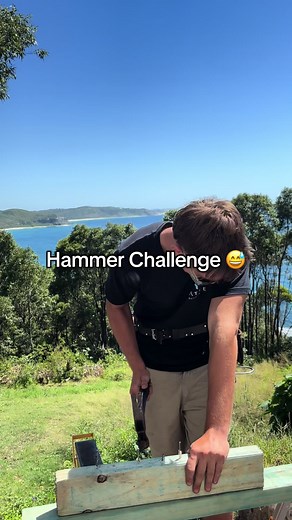 Who’s going to buckle under the pressure 😂 #creatorsearchinsights #hammerchallenge #construction #carpenters #newcastle