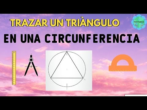 DRAW A TRIANGLE ON A CIRCUMFERENCE Using a protractor, compass, and ruler.