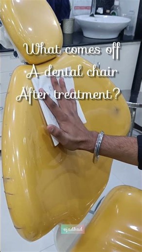 See what comes off a dental chair after treating a patient #curious #dentist #dentalchair #shorts