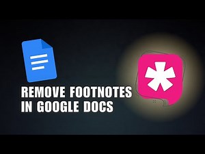 😍 EFFORTLESS: How to Remove Footnotes in Google Docs (2023) | Troubleshooting