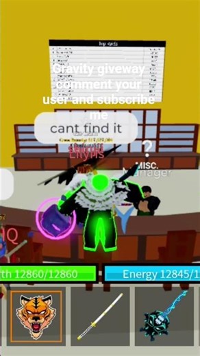 GRAVITY GIVEWAY COMMENT YOUR USER AND SUBSCRIBE ME