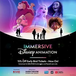 142 reactions · 74 shares | Experience a whole new world of Disney magic at Immersive Disney Animation, opening in Singapore on 18 November! You will step inside songs and stories from over 40 movies - becoming part of iconic scenes. From Frozen to The Lion King, The Little Mermaid, Peter Pan, and more - see your favourites come to life around you! DBS/POSB Cardmembers and PayLah! users enjoy 15% early bird tickets. | BASE Entertainment Asia | Facebook