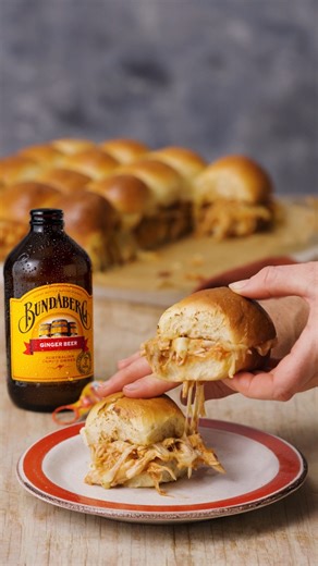 197 reactions · 40 shares | Kick some party goals with our Ginger Beer Pulled Chicken Sliders. Quick.✔️ Easy. ✔️ And totally delicious! ✔️ View the full recipe here  https://bit.ly/bbdcs | Bundaberg Ginger Beer | Facebook