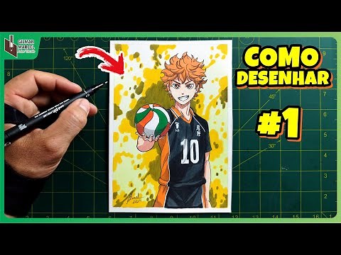 How to draw Shoyo Hinata from the manga Haikyuu step by step complete #1