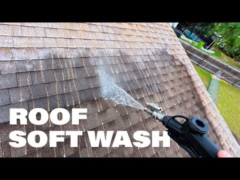 Soft Washing a Shingle Roof | Why Pressure Washing Should Never Be Used on Roofs