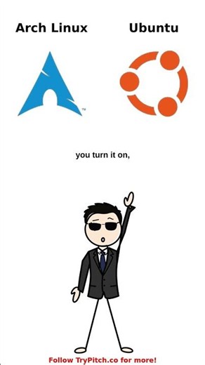 Arch Linux vs Ubuntu #linux #archlinux #ubuntu #opensource #coding #tech #devops #sysadmin #shorts