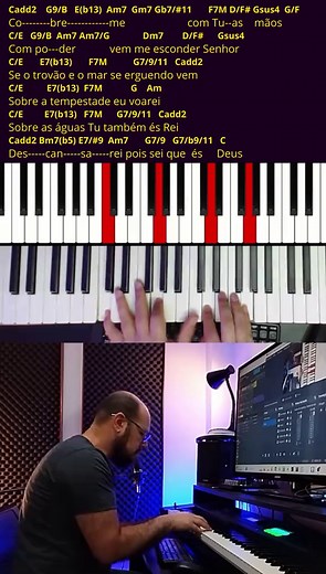 Descansarei: Acorde Dominante no Teclado