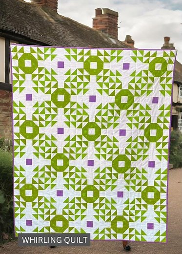New quilt pattern: Whirling