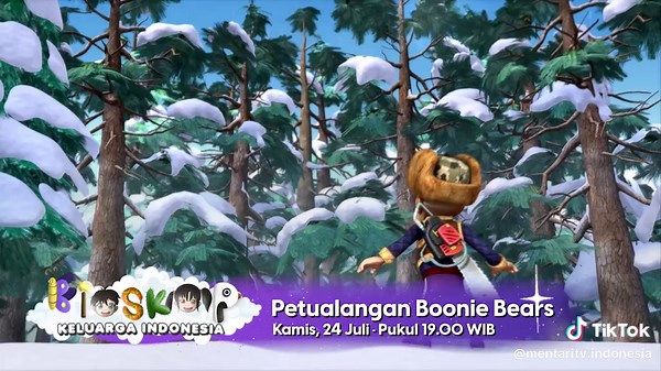 Sobat, jangan lupa saksikan Bioskop Keluarga Indonesia, malam ini : Petualangan Boonie Bears pukul 19.00 WIB hanya di MentariTV #MentariTV #BioskopKeluargaIndonesiaMentariTV #MentariTVSahabatAnakIndonesia