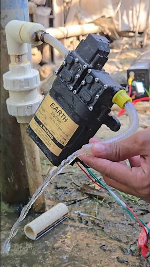 water pump fitting on handpump Converting Hand Pump to Electric with 12V Pump! ⚡💧