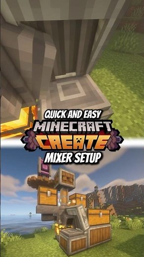 Mixer Setup Minecraft Create #createmod #minecraft