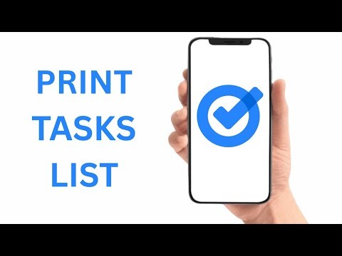 How To Print Google Tasks List
