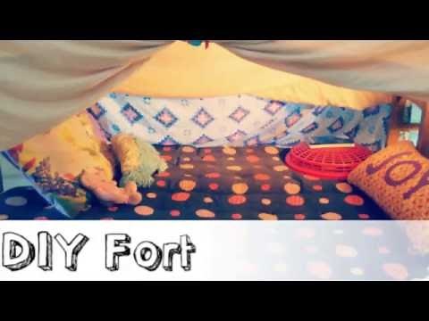 DIY Fort //Sleepover Hacks// ❤️﻿
