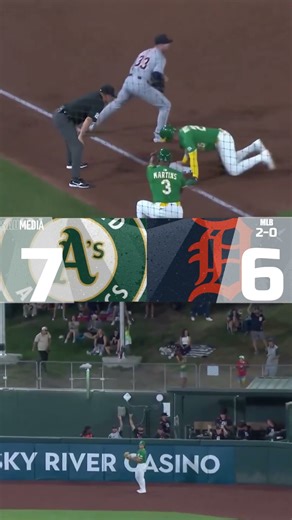 Athletics 7-6 Tigers: Oakland walks it off with patience ⚾️💥