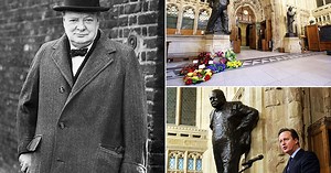 Towering tribute to Winston Churchill 50 years after his funeral