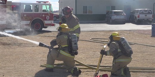 RCFD hold fire academy training at Station One