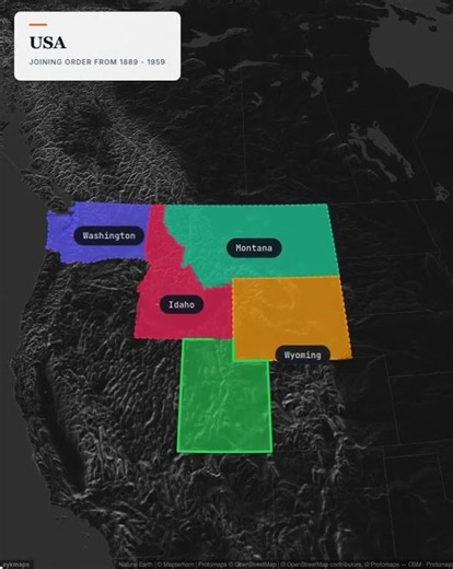 How the USA Grew from 1889–1959 🗺️ #shorts #amercian #map