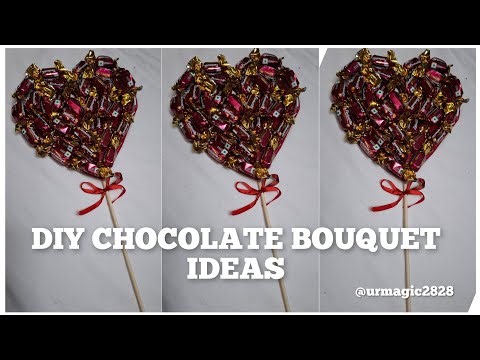 DIY Chocalate Bouquet/ Easy gift ideas at home / How to make Chocalate gifts diy for love