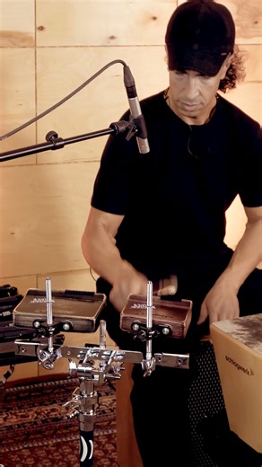 🔥 Woodoo Blocks in action! Rhani Krija takes our WOB13 & WOB17 for a spin — powerful, warm, and cutting woodblock tones perfect for any drum or percussion setup. Crafted in Germany from multi-ply birch, Woodoo Blocks deliver durability and a sound that stands out in the mix. Two sizes (high & low) give you tonal variety, and the dual-sound damping lets you switch between open and muted textures. Mount them easily using the standard 8–10 mm percussion bracket — fast, flexible, stage-ready. If yo