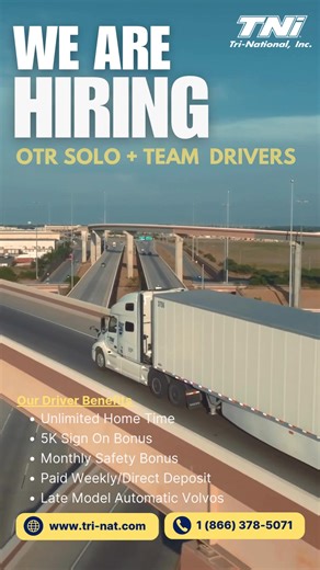 23K views · 21 reactions | Hiring Class A CDL Drivers in the Sikeston area! | Tri-National, INC. | Facebook