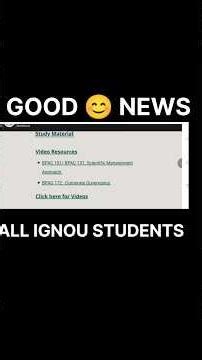 IGNOU Very Exciting News For All IGNOU students ( URGENT )