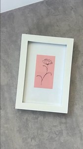 Using Cricut Pens - Make this quick floral art #cricut #cricutdiy #flowerart