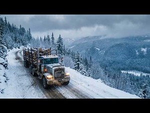 How logging trucks work in remote Canadian forests — full operations