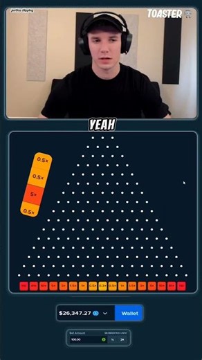 Plinko is not a game, it’s an emotional rollercoaster 🎢#plinko #toaster #orignals #slots