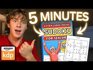 NEW AI tool creates KDP Sudoku Books in 5 minutes or less (Amazon KDP AI tutorial)