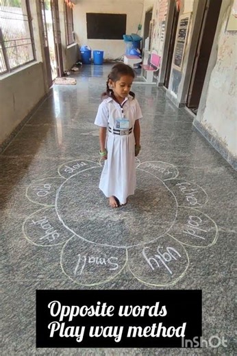 Guess the opposite word...........play way method